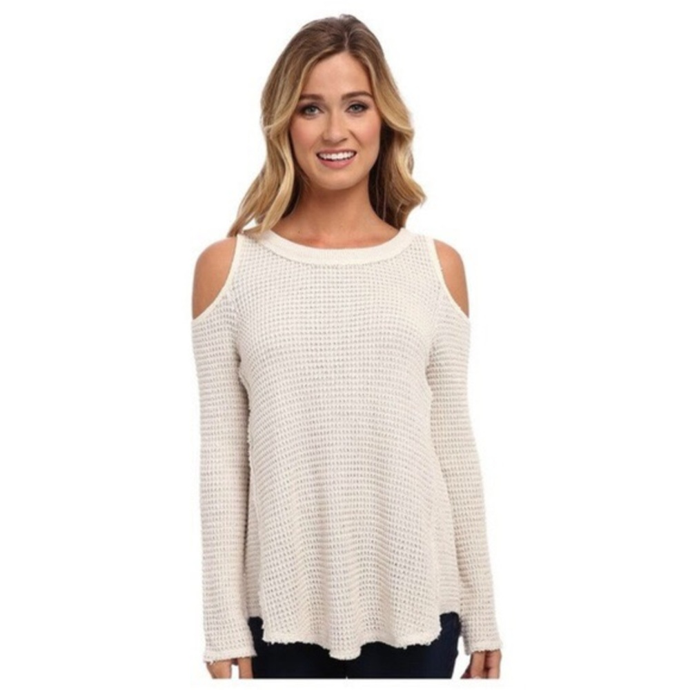 Free People Cut Out Shoulder Sweater